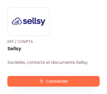 Connexion sellsy dans Flex CRM — données de démonstration